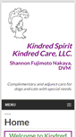 Mobile Screenshot of kindredspiritkindredcare.com