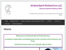 Tablet Screenshot of kindredspiritkindredcare.com